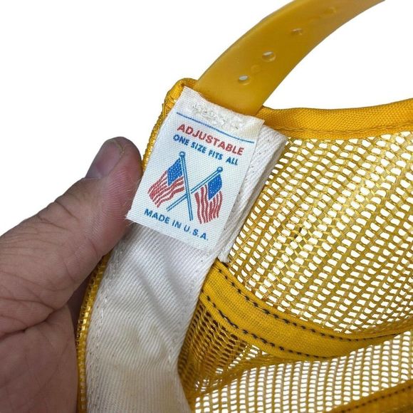 Vintage Notre Dame Hat Fighting Irish Snap Back Trucker Cap Youth USA MADE Mesh - Picture 7 of 7